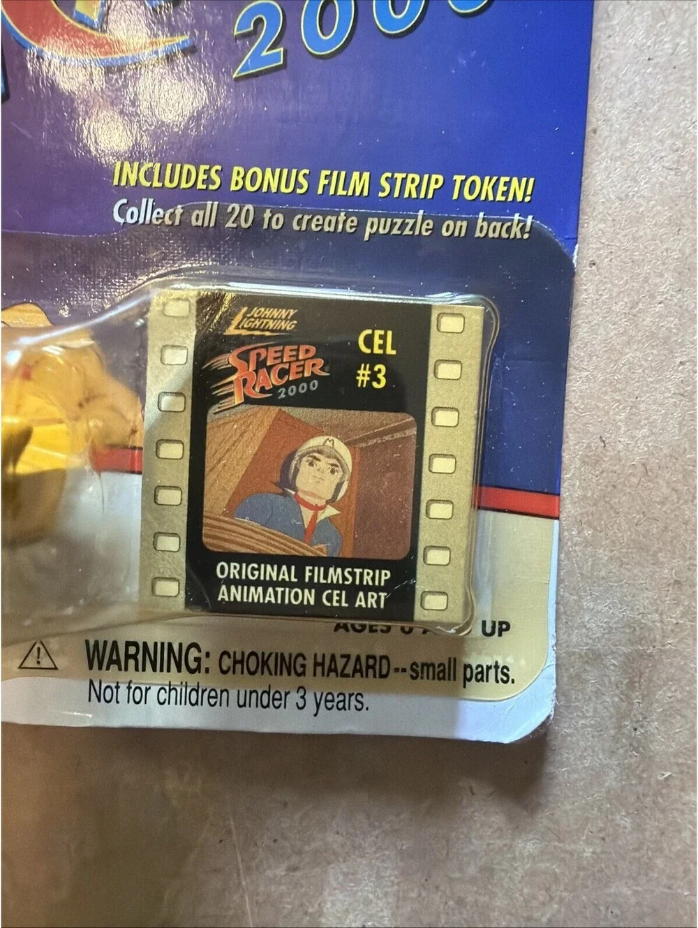 Johnny Lightning Speed Racer 2000 #9 Racing X Shooting Star Car Cel #3 Sealed